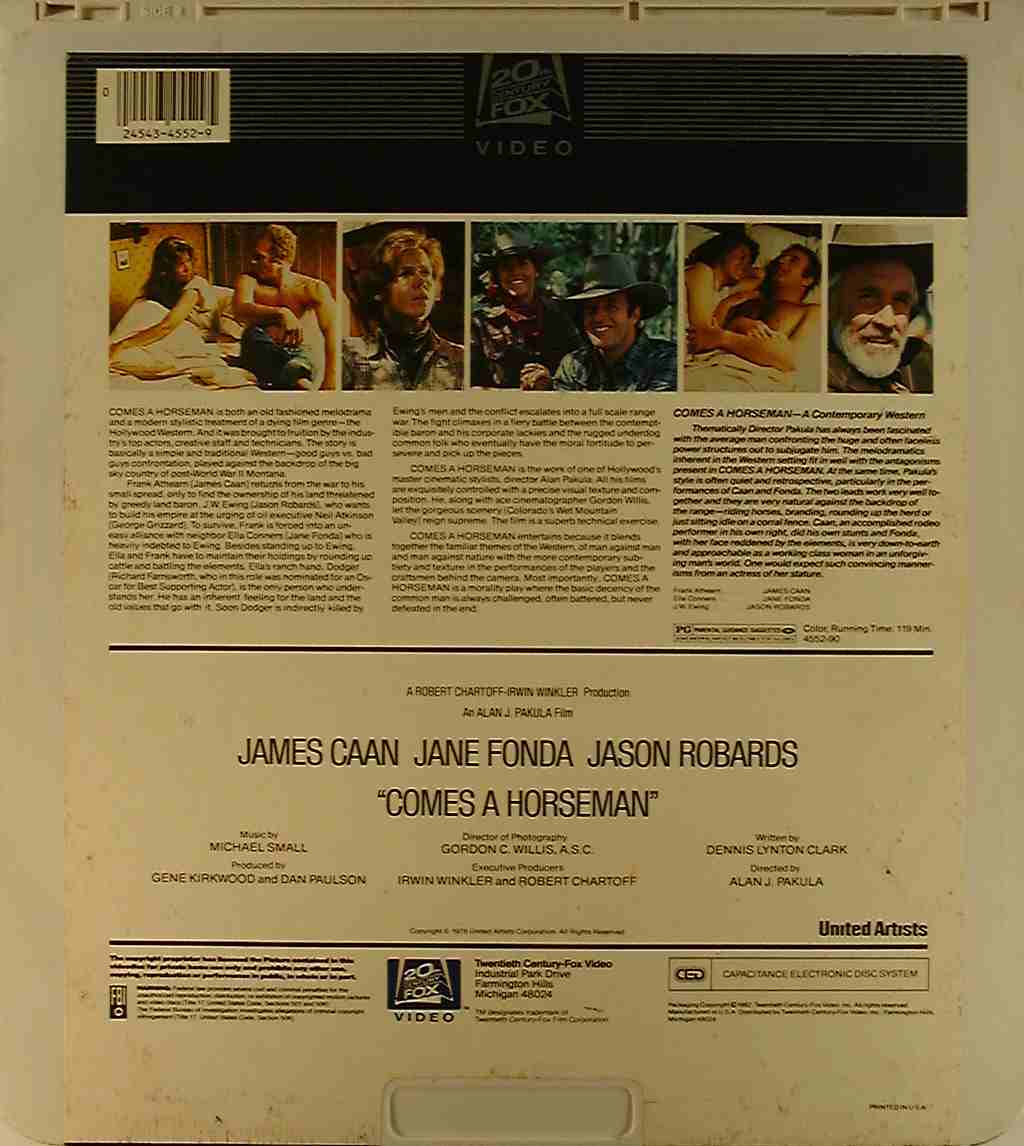 CED title precursor to the Blu-ray DVD movie disc format