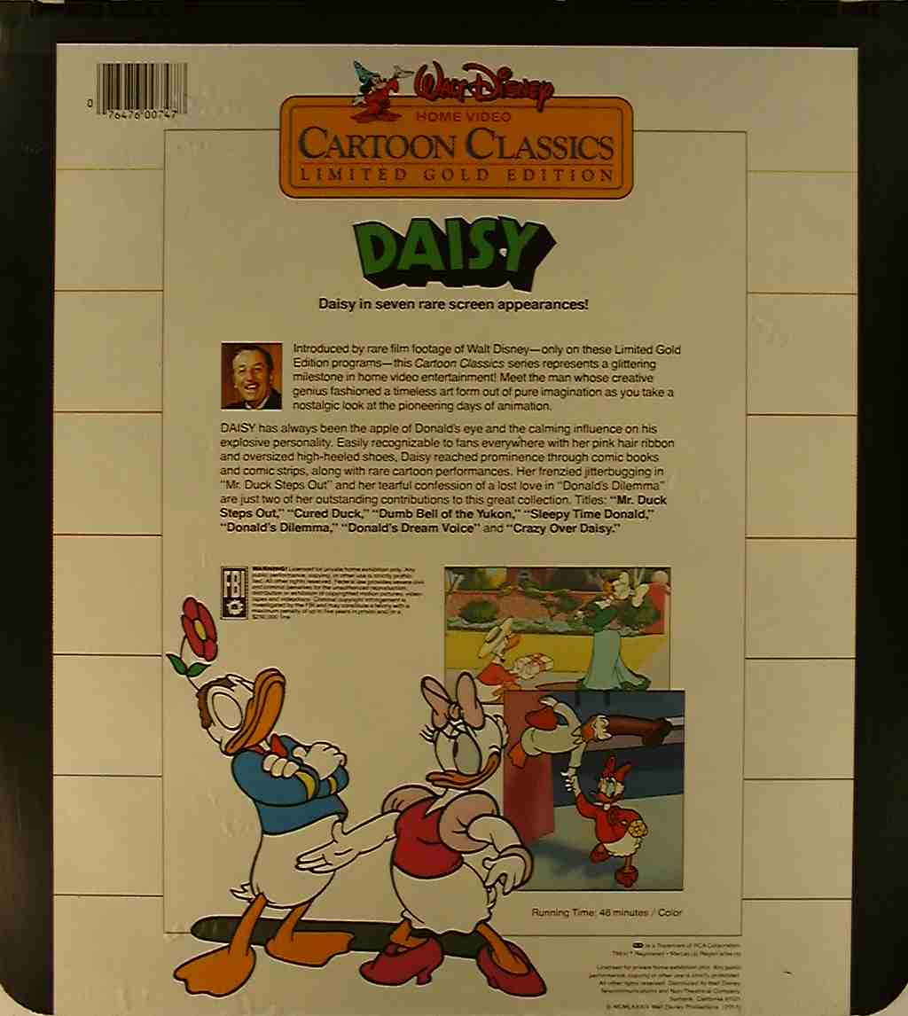 CED title precursor to the Blu-ray DVD movie disc format