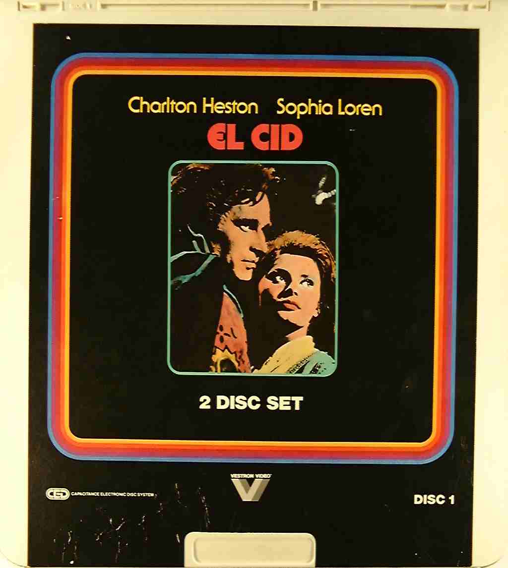 CED title precursor to the Blu-ray DVD movie disc format