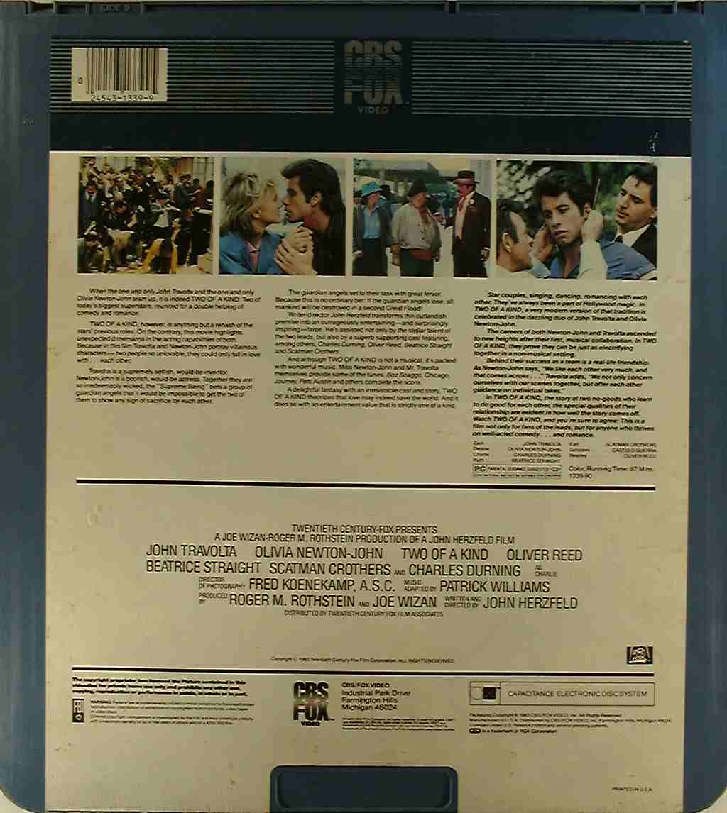 CED title precursor to the Blu-ray DVD movie disc format