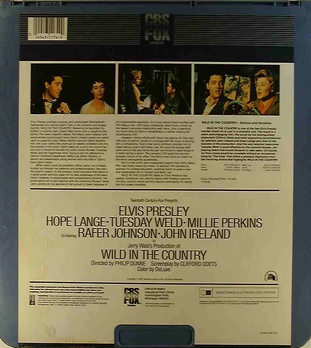 CED title precursor to the Blu-ray DVD movie disc format