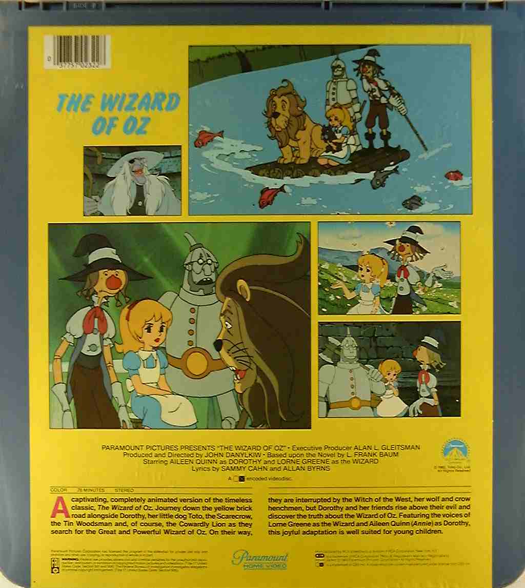 CED title precursor to the Blu-ray DVD movie disc format